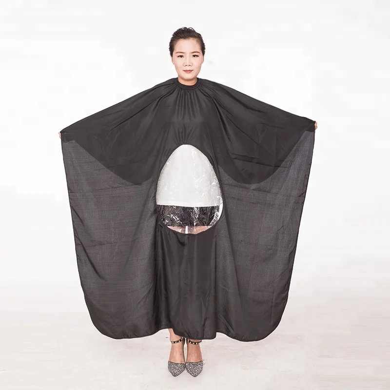 

Hair Salon Capes Hairdresser Aprons Cloth with a Transparent Viewing Window Red,Yellow,White, Red;white;black;blue;yellow