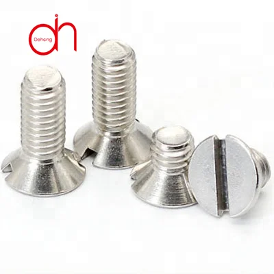 
High precision wholesale top quality DIN 963 carbon steel slotted countersunk head screw 