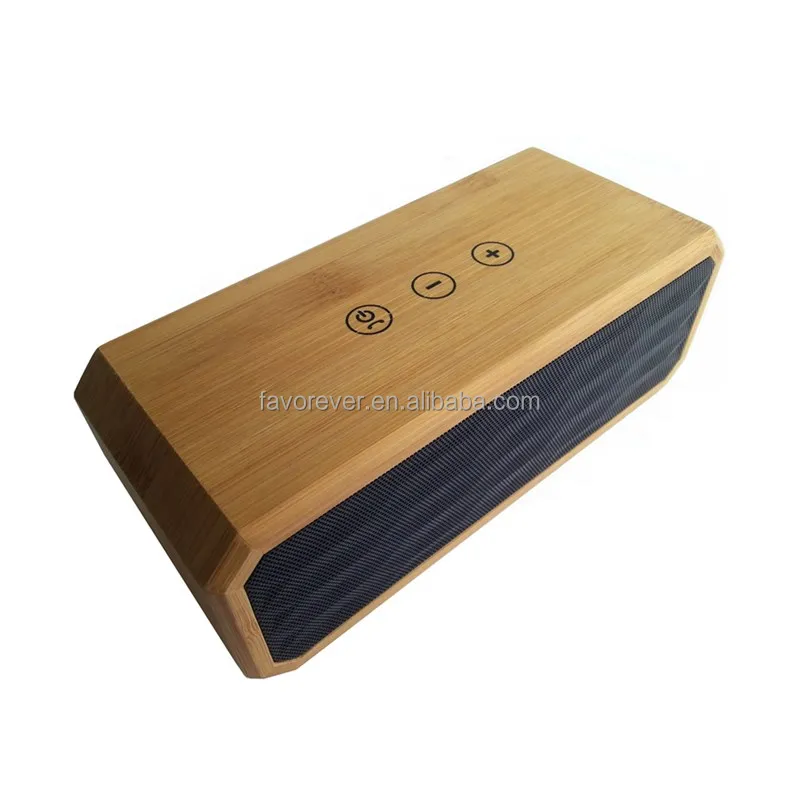 

Natural Bamboo Super Bass Portable Stereo Wireless Speaker, Powerful 10-Watt Stereo Dual Audio Drivers player for smartphones