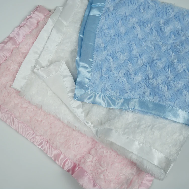 

2019 Hot Sales rose cuddle blanket rosebud cuddle minky baby blanket
