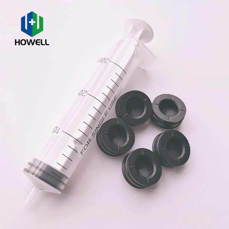 Parts Of Syringe Medical Rubber Piston Syringe Rubber For Sterilized