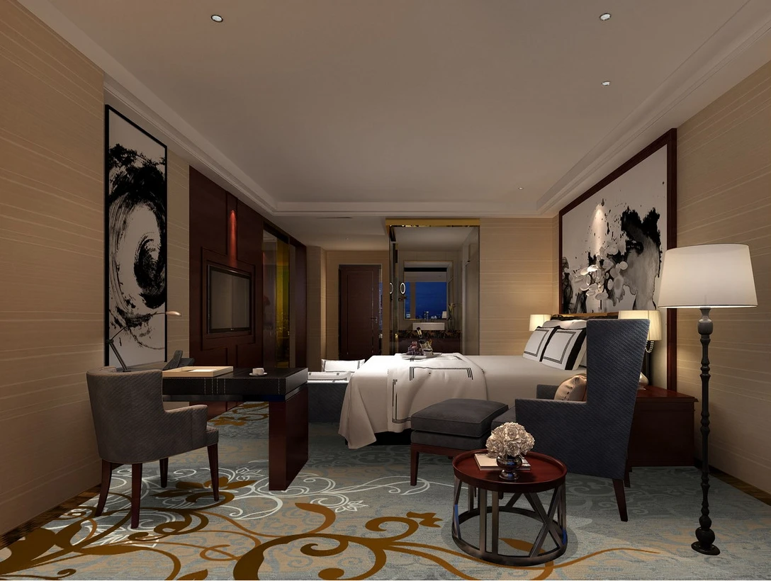 2018 New 100%Nylon Printed Luxury Modern Hotel Room Carpet High Quality Hotel Carpet