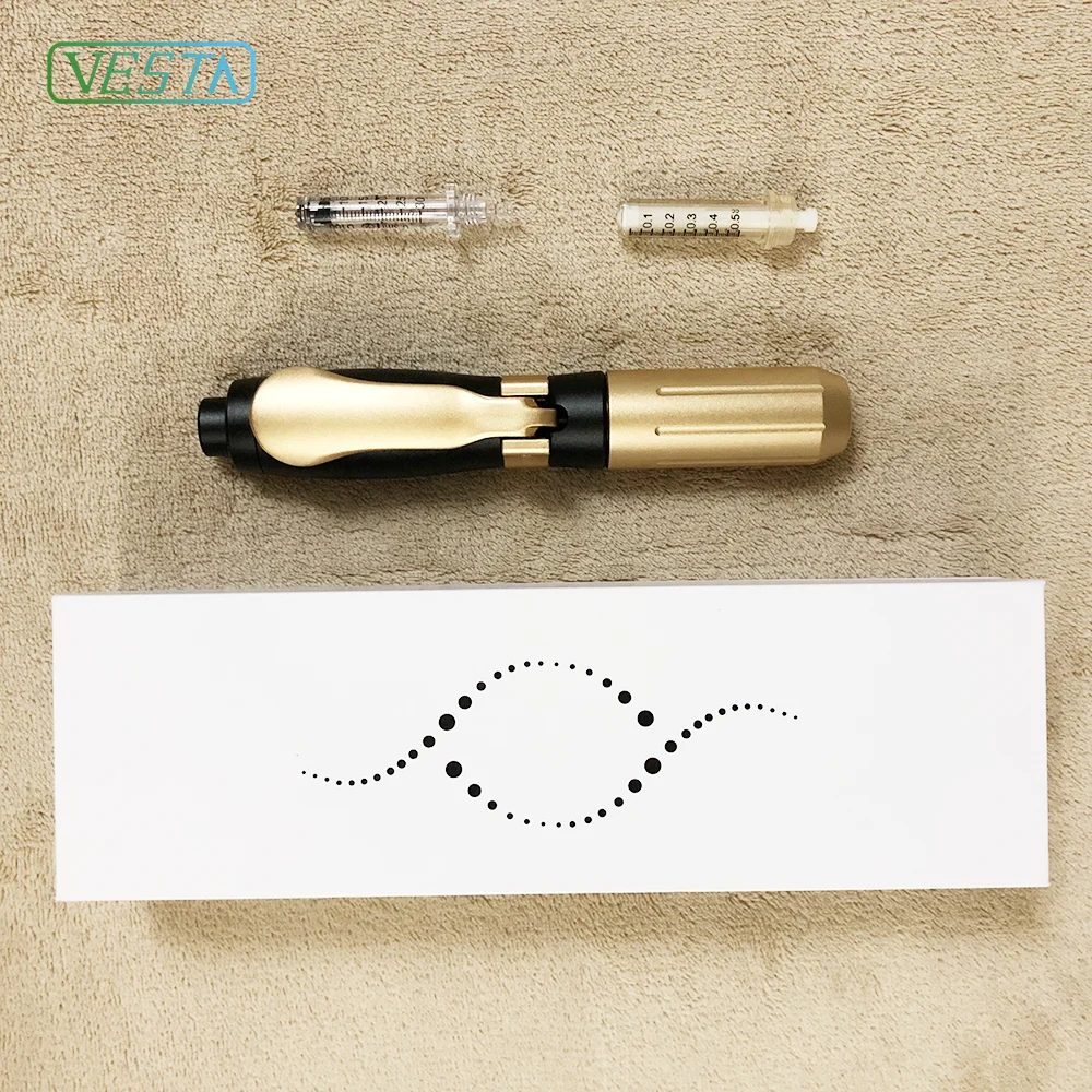 2019 Vesta Factory Price Needle Free Air Pressure Injector Hyaluronic Acid Pen For Lips Filling