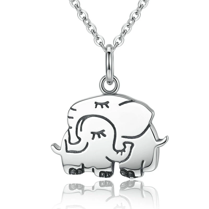 

Modalen Custom Personalized Elephant Jewelry 925 Silver Sterling Chain Pendant Necklace, Picture