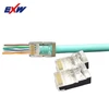 easy assembly 8p8c ez cat6 shielded ftp rj45 modular plug