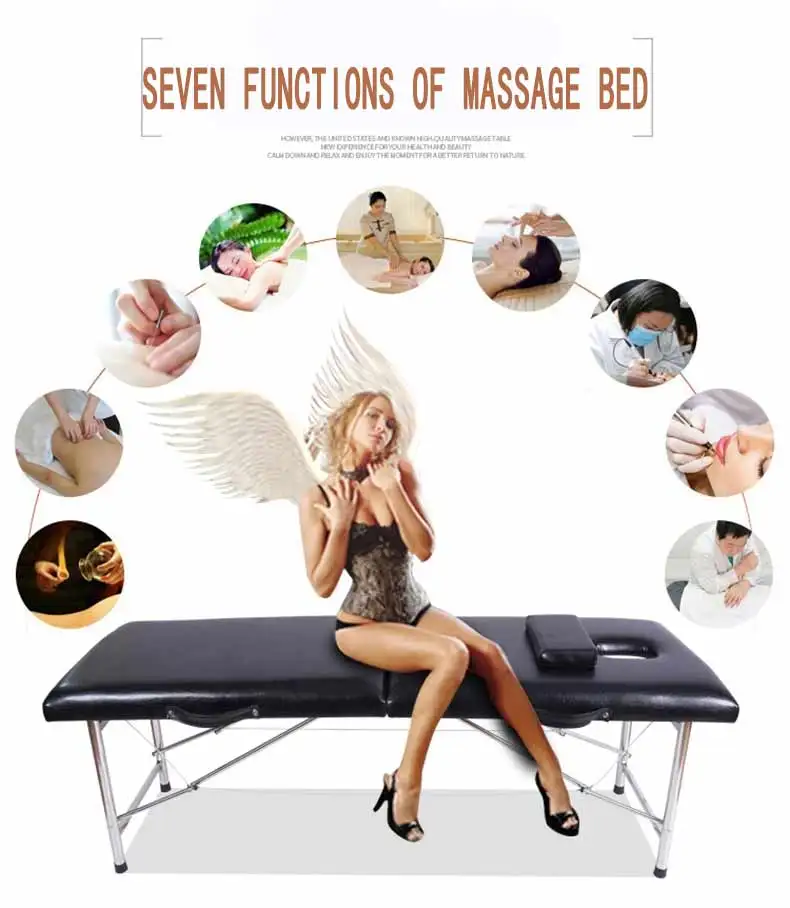 Hot sale Portable collapsible tattoo beauty massage bed high quality spa moxibustion bed massage table