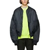 2019 Early Winter Male Collection Top Selling Classic Black Pocket Zip Closure Hooded Fur Puffer Reversible Jacket