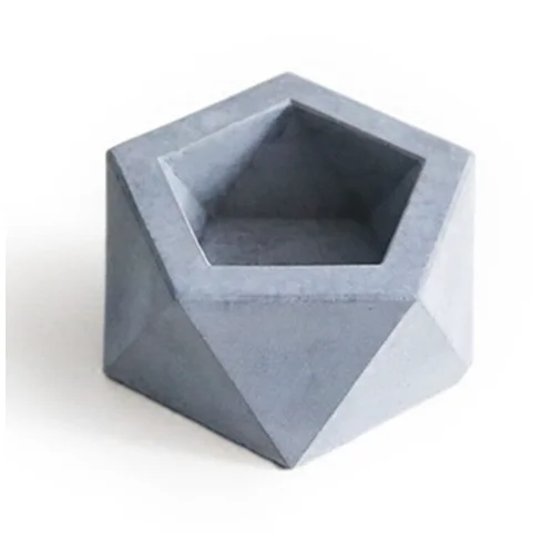 

Nicole 2018 new Concrete Planter Silicone Mold 3d Geometric Cement Flower Pots Decorations Mould