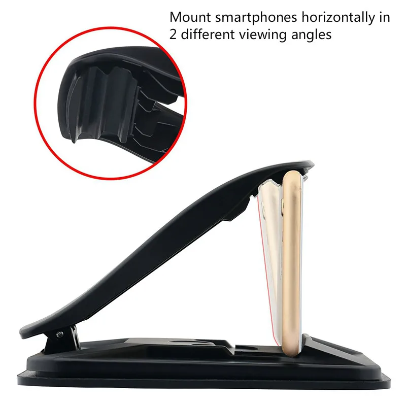 Universal Sticky Car Holder Dashboard Desktop Mount Anti Slip mobile phone Stand For Tablet GPS With Spring Loaded Clamp