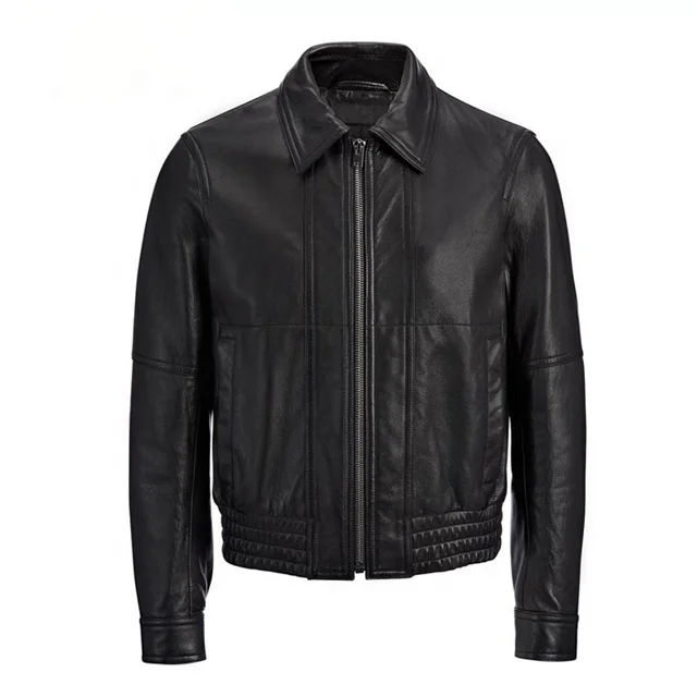 Custom Mens Waterproof And Windproof Waxed Cotton Jacket In Navy