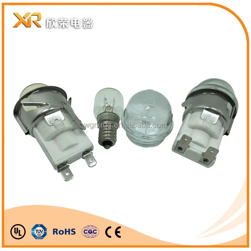 
X555-41H E14 BBQ light bulbs sockets holder high temperature steamer microwave Oven lamp 
