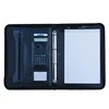Promotional gifts ring binders portfolio zipper folder leather