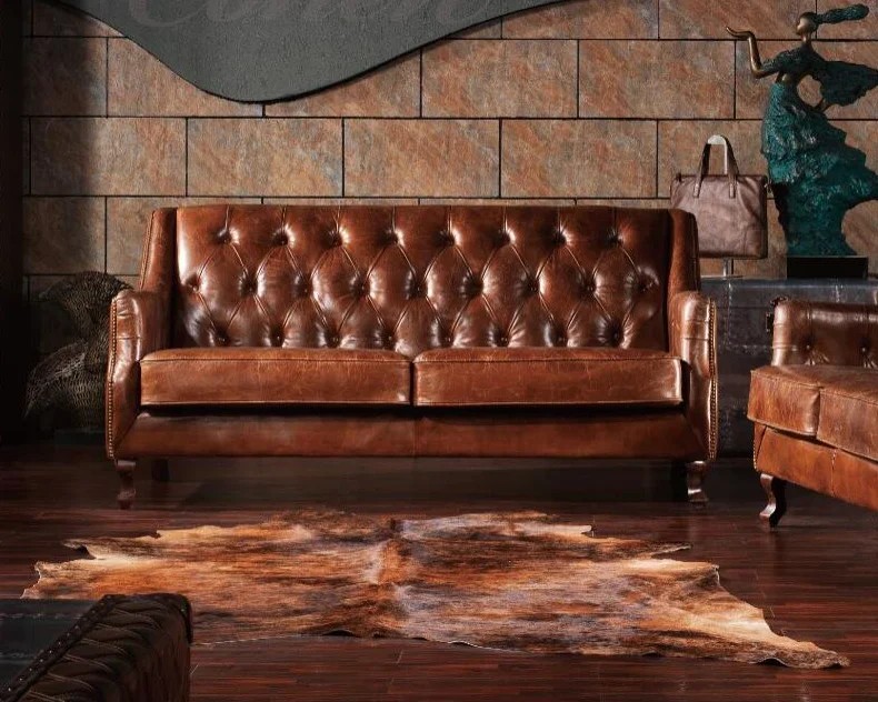 Low Price Istanbul French Furniture Scandinavian Style Brushed Leather