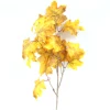 Wholesale Wooden christmas decoration christmas ornament Yellow maple leaf