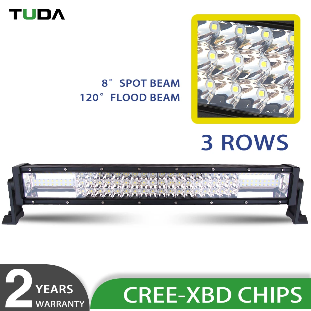Factory Sale 5d Dual Row Waterproof 200w Spot Led Light Bar,22inch