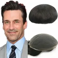

Undetectable Full Swiss Lace Mens 100% Remy Natural Hair Replacement System Toupee Hair Piece Replacement