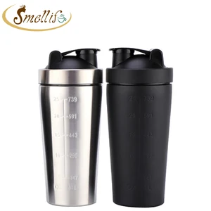 25oz Single Wall Stainless Steel Custom Protein Shaker Bottle With Scale