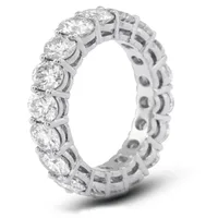 

Jewelry Manufacturer 925 Sterling Silver 4mm CZ Eternity Band Ring