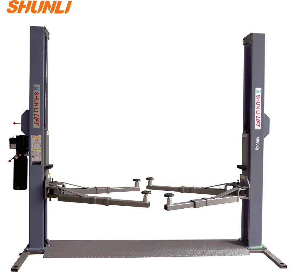 Shunli Used Hydraulic Car Lifts /floor Plate Two Post Lift Equipment