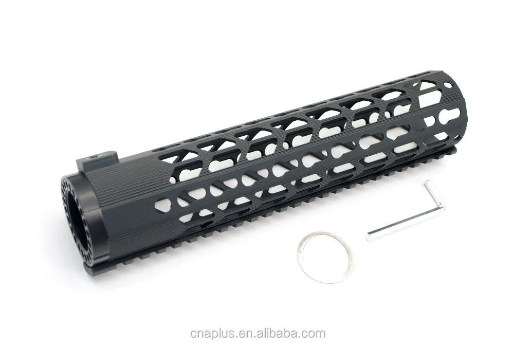 
Black 10 Inches Ultralight Free Float Keymod Handguard for .308/7.62 Rifle with Rail Mount System fits AR-10 and LR_308 