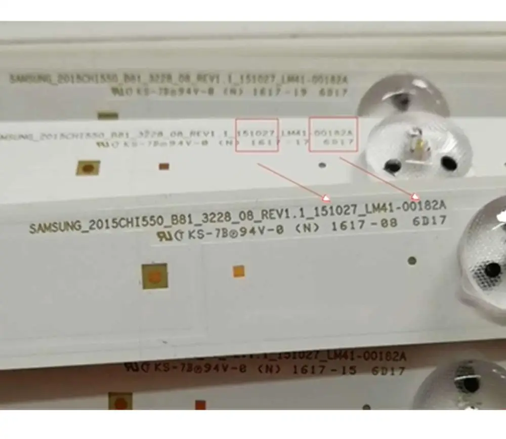 

LED Backlight strip For Hisense 55" TV LED55EC520UA 2015CHI550 LM41-00182A TH-55DX400C