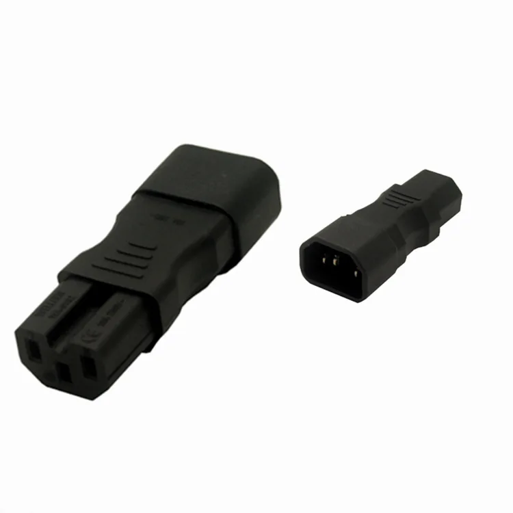 IEC 320 C14 Male Plug to C15 Female Socket AC Power Connector