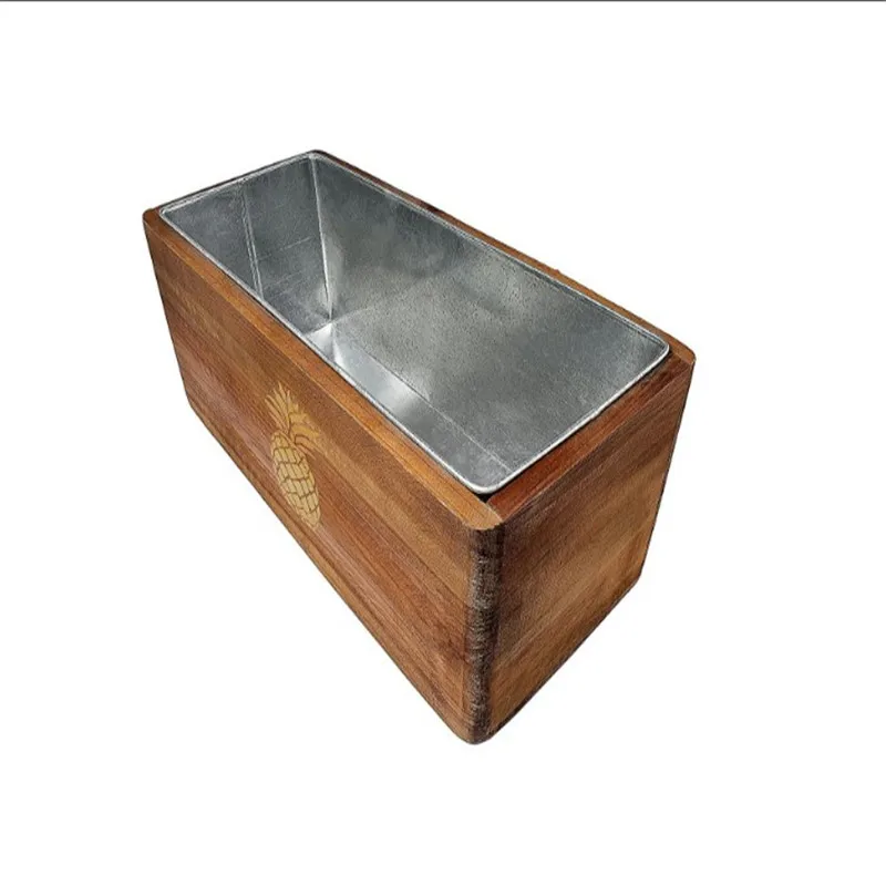 Promo mini wooden wine cooler bucket