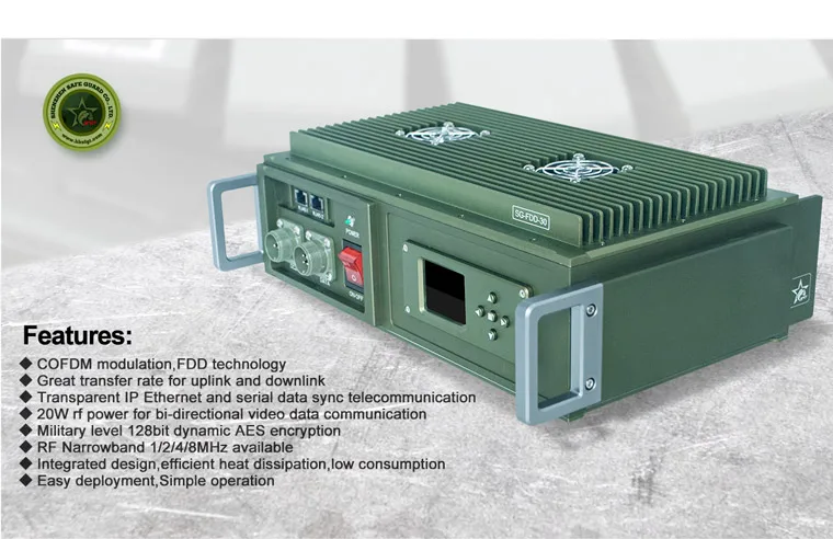 FDD Cofdm IP radio modem full duplex data link wireless video transceiver