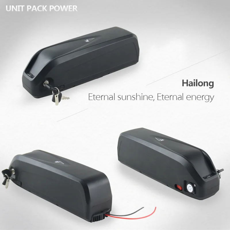 import cell hailong ebike battery with USB and switch 52V 10.4Ah electric bike lithium ion battery for 8fun 1000w motor kit
