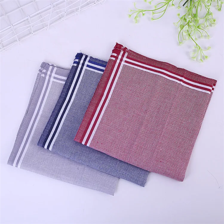 
Custom Good Quality Printed Pocket Square Cotton Handkerchief for Men 