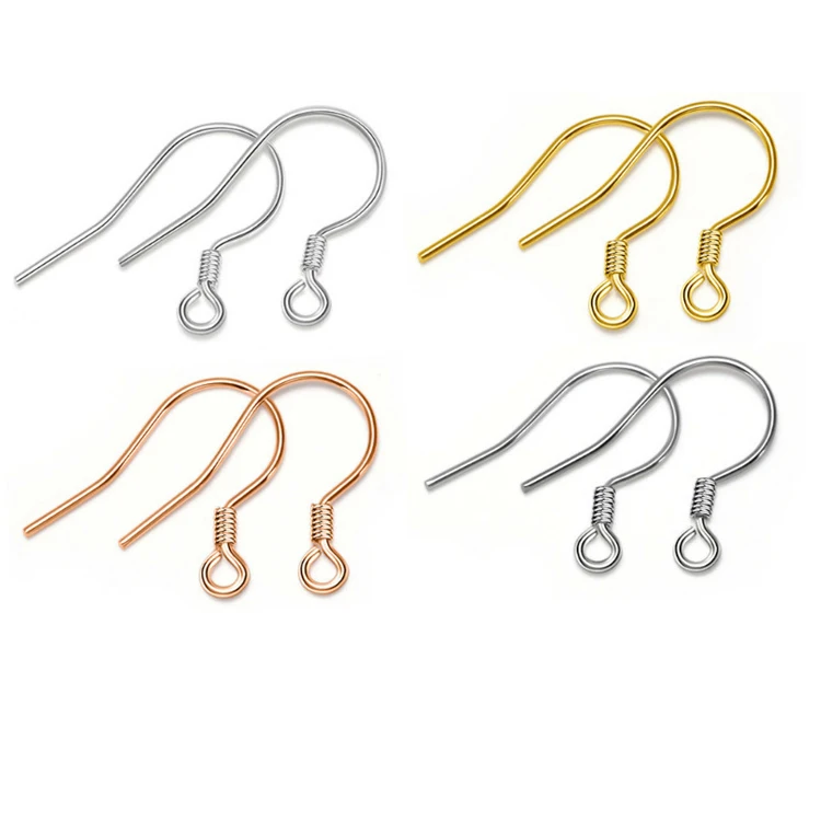

925 Sterling Silver Drop Earring Findings Ear Hook Clasp For Jewelry Making Supplies for Dangle Earrings