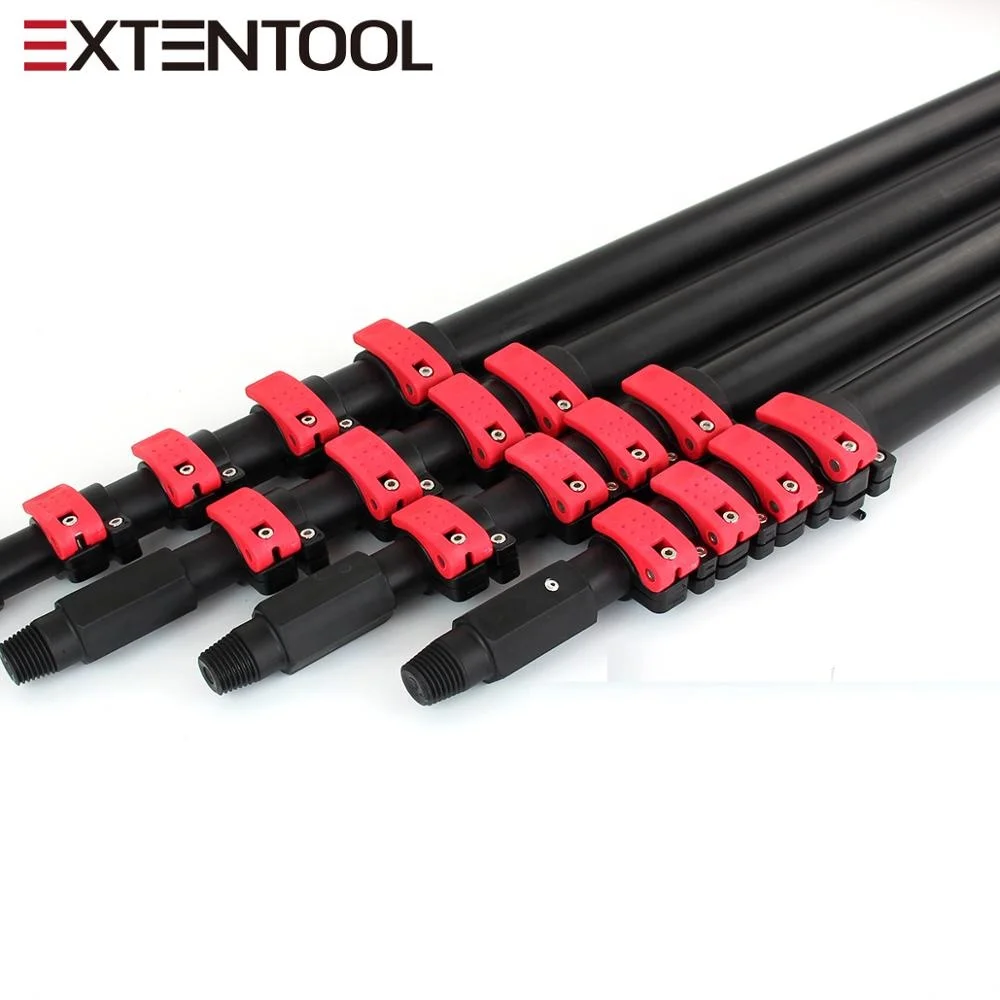 
Extentool 24FT water fed extension pole with brush for window washing cleaning with 7.2 meters telescopic 