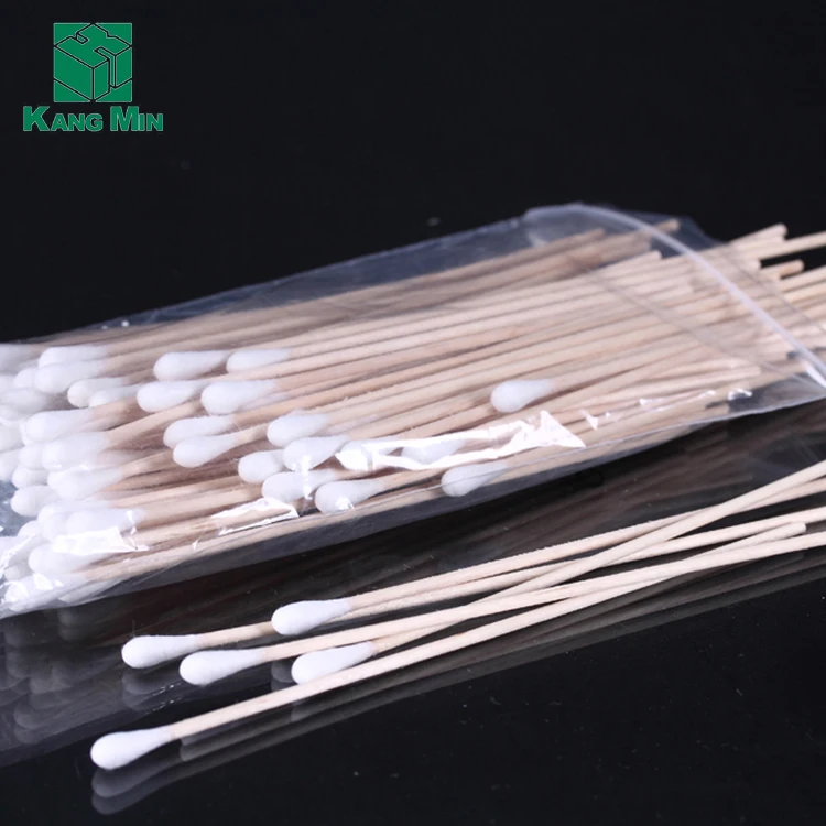 Natural Disposable 6 Inch Single Tip Medical Cotton Swab Stick Buy