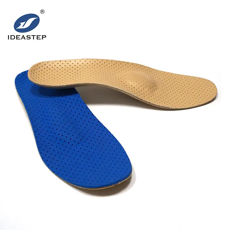 

Ideastep extensive longitudinal arch support non-slip orthopedic foot cushion insole with or without Metatarsal pads pressure, Blue + champagne