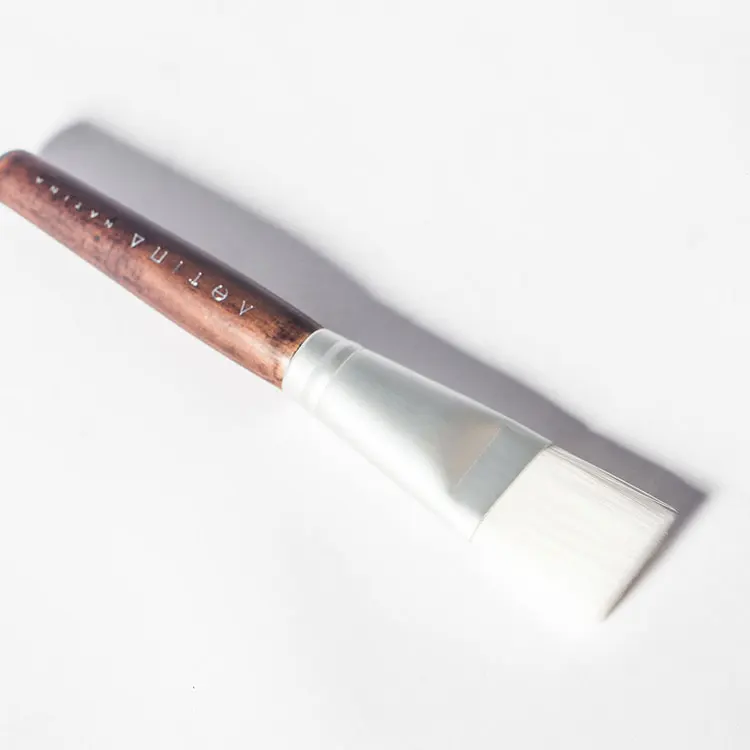

Wholesale custom wooden mini facial applicator face mask brush