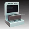 retail store shelves with built in Video display
