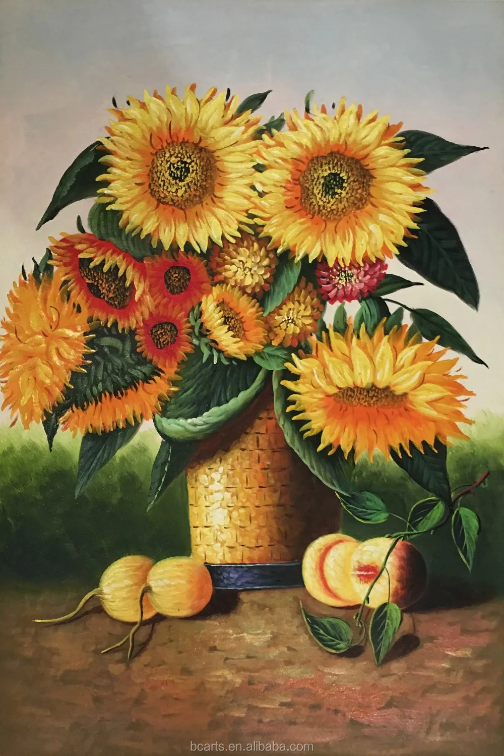 Pittura della tela di canapa girasoli all'ingrosso acquista online ...