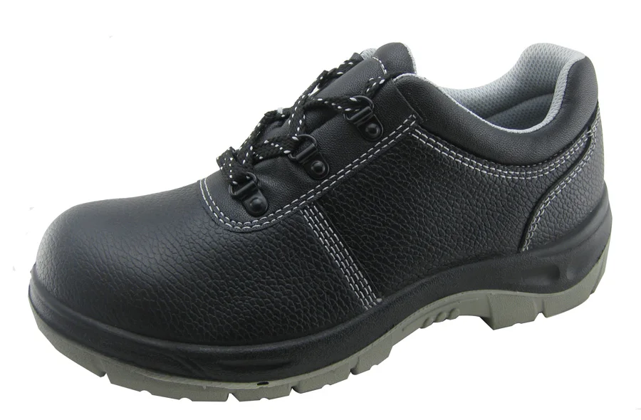 Black Color Low Cut Microfiber Leather Shoes For Security Guard Buy