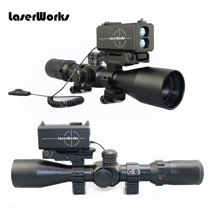 Picatinny Rail Mounted Laser Rangefinder 1100m Rifle Scope Alignment