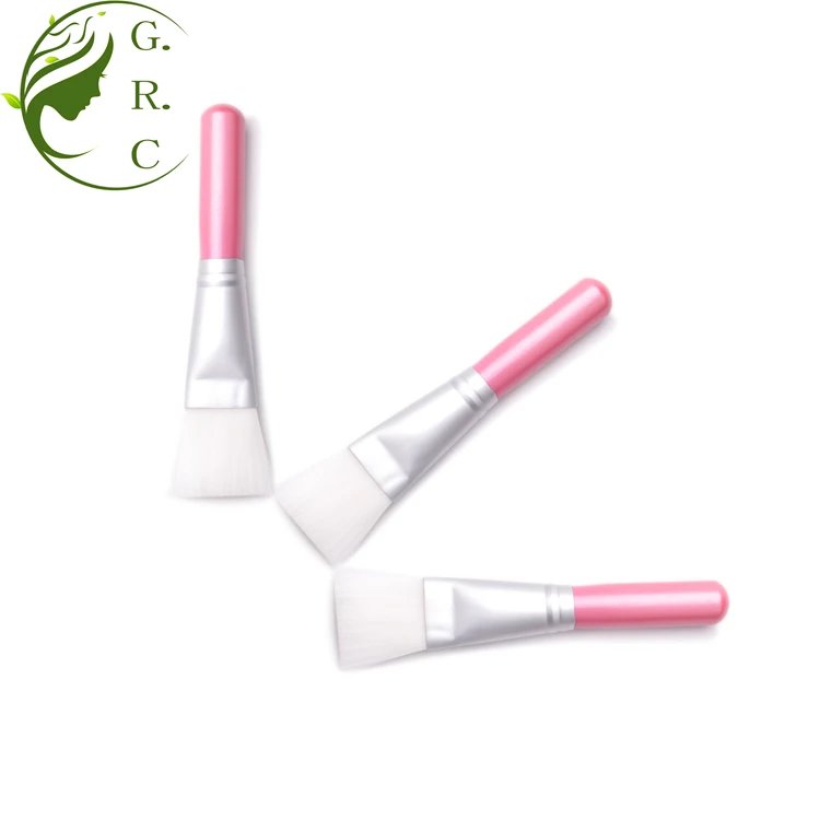 Skincare Custom-Logo-Face Mask -Brushes Single Private Label Black White Pink Single Mini Facial Clay Mask Brush