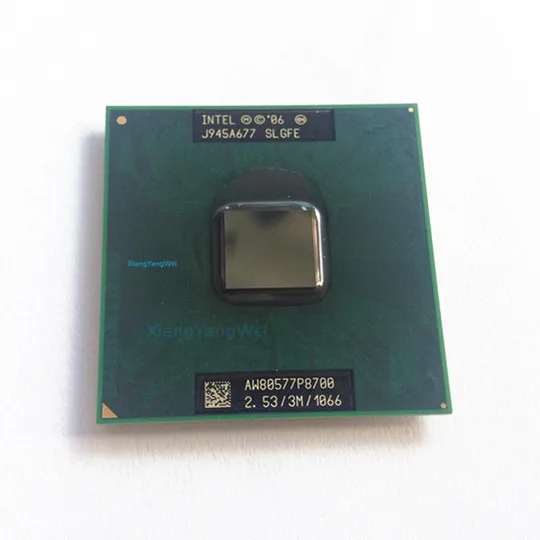 

Free shipping Core 2 Duo Mobile Intel P8700 Dual Core 2.53GHz 3M 1066MHz Socket 478 CPU Processor