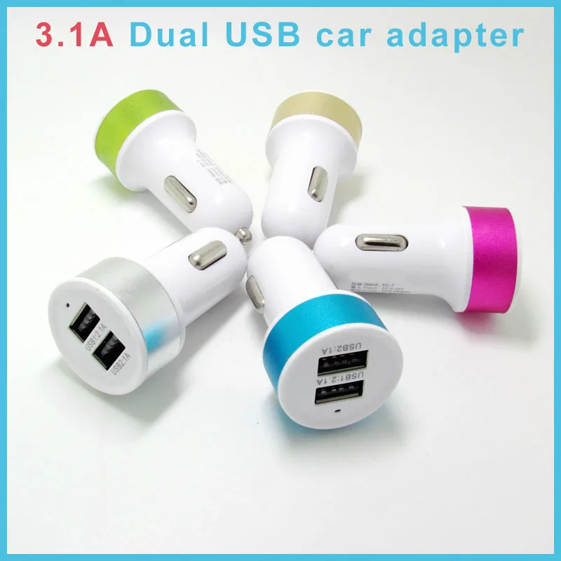 New arrival customize Colorful mini Universal car charger , single / dual usb car charger for mobile phone