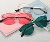 2018 9802 hot selling fashion one piece lens pc sunglasses ocean sheet frameless Sun glasses for women