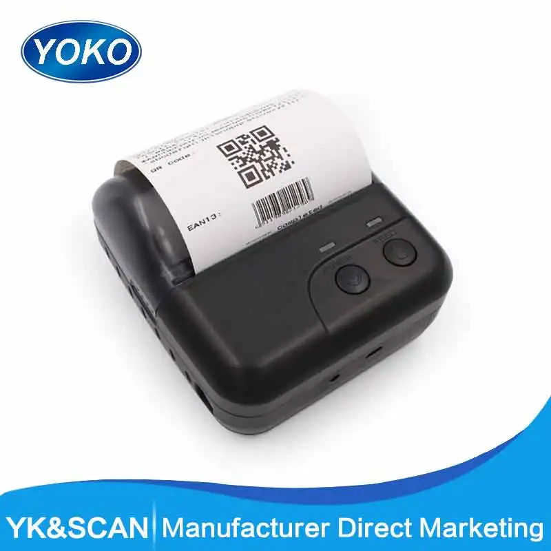 

80 mm Bluetooth thermal receipt printer YK-80HB small size printer pos system, Gray