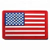 High Quality Hook and Loop Soft Rubber PVC USA American Flag Patch