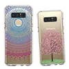 For Samsung Galaxy Note 8 Case Henna Mandala Floral Lace Clear Design Printed Transparent Phone Cover TPU Case for Galaxy Note 8