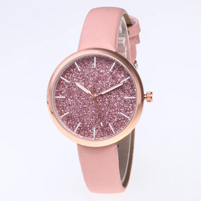 

2019 Luxury Women Watches Fashion Elegant Magnet Buckle Vibrato Purple Gold Ladies Wristwatch New Sky Relogio Feminino, As shown