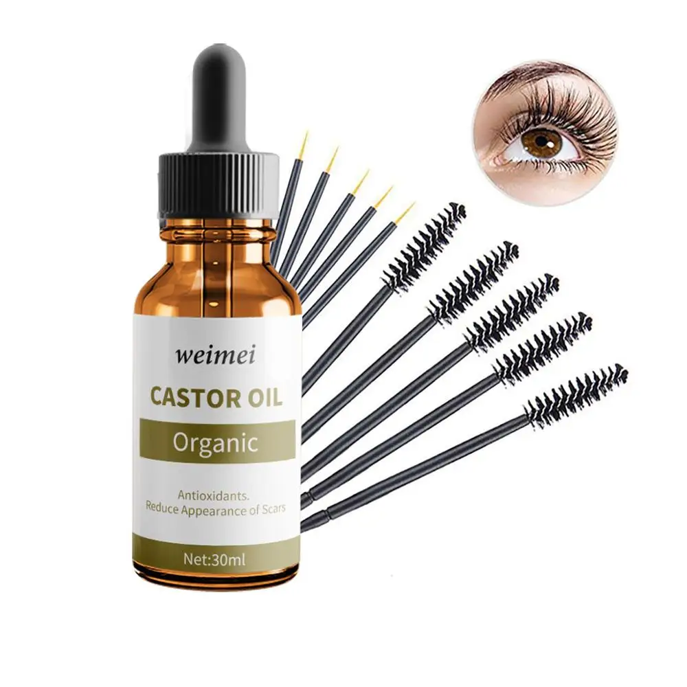 

30 ML Hair Essential Oil Natural Castor Oil Eyelashes Eyebrow Growth Prevent Skin Aging Castor Organic Serum