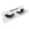 False Faux Eyelashes Manufacture Place Creat Your Logo With Plastic Box Real 3D 5D Strip Mink Eyelashes