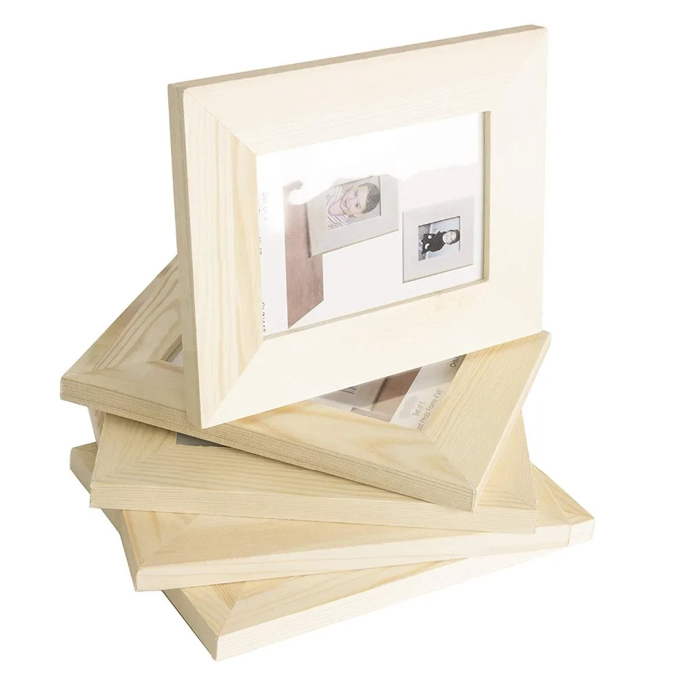 Solid Crafting Wooden Picture Frames Wholesale For 4x6 Inch Photos Set ...